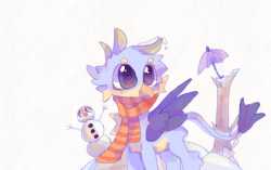 3009920__safe_artist-colon-shallen+colovv_gallus_griffon_adorable+face_bole_clothes_confused_cute_fluffy_gallabetes_lovely_male_mr-dot-snow_no+source+available_