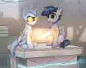 2603027__safe_artist-colon-reterica_oc_oc+only_oc-colon-connie+spaceplone_oc-colon-dirius_object+pony_original+species_pegasus_plane+pony_pony_robot_robot+pony_