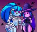 3479385__suggestive_artist-colon-kyouman1010_aria+blaze_sonata+dusk_bat_human_equestria+girls_g4_breasts_busty+sonata+dusk_clothes_costume_duo_duo+female_female