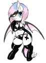 1397537__suggestive_artist-colon-wickedsilly_oc_oc+only_adorasexy_bat+pony_belly+button_bikini_bipedal_clothes_cute_cutiemarking_female_latex_looking+a