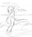 3480687__safe_artist-colon-mcsplosion_pony_seapony+28g429_concave+belly_dialogue_english_female_human+to+pony_post-dash-transformation_sketch_slender_solo_talki