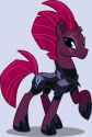 1538433__safe_tempest+shadow_solo_female_pony_mare_simple+background_smiling_transparent+background_vector_raised+hoof_happy_armor_my+little+pony-col