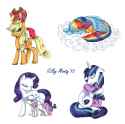 852484__dead+source_safe_artist-colon-montyth_apple+bloom_applejack_rainbow+dash_rarity_scootaloo_sweetie+belle_twilight+sparkle_earth+pony_pegasus_pony_unicor