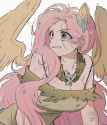 3453533__safe_artist-colon-memoji_7672_fluttershy_butterfly_human_bra_bra+strap_breasts_busty+fluttershy_cleavage_clothes_dress_ear+piercing_eared+humanization_