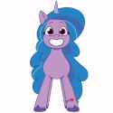 3460248__safe_artist-colon-daisy_marshmallow_izzy+moonbow_pony_unicorn_g5_my+little+pony-colon-+tell+your+tale_animated_female_gif_horn_i+can27t+believe+it27s+n