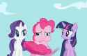 33938__safe_screencap_pinkie+pie_rarity_twilight+sparkle_earth+pony_pony_unicorn_g4_my+little+pony-colon-+friendship+is+magic_read+it+and+weep_season+2_animat