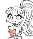 1066144__safe_solo_equestria+girls_animated_cute_food_sonata+dusk_reaction+image_eating_popcorn