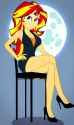 3418668__safe_ai+content_ai+generated_prompter-colon-lobo299_sunset+shimmer_human_equestria+girls_g4_bare+shoulders_female_full+moon_hand+on+hip_high+heels_legs