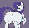 3394683__suggestive_artist-colon-gravtitty_rarity_pony_unicorn_g4_butt_butt+focus_female_horn_large+butt_lidded+eyes_looking+at+you_looking+back_looking+back+at