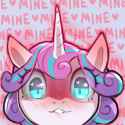 2828548__safe_artist-colon-cold-dash-blooded-dash-twilight_princess+flurry+heart_alicorn_pony_g4_blushing_dialogue_female_filly_foal_heart_heart+eyes_looking+at