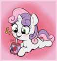 3608172__safe_artist-colon-heretichesh_derpibooru+import_sweetie+belle_pony_unicorn_g4_blank+flank_blushing_cute_daaaaaaaaaaaw_diasweetes_drink_drinking_female_