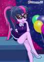 2952617__suggestive_artist-colon-tabrony23_sci-dash-twi_twilight+sparkle_human_equestria+girls_balloon_bedroom+eyes_breasts_clothes_dress_female_glasses_legs_lo