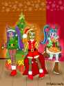 3514303__safe_artist-colon-wvdr220dr_adagio+dazzle_aria+blaze_sonata+dusk_deer_elf_equestria+girls_animal+costume_antlers_cartoon_christmas_clothes_costume_elf+