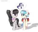 3002015__safe_artist-colon-vinilyart_coco+pommel_octavia+melody_rarity_earth+pony_pony_unicorn_g4_bag_cello+case_duo_duo+female_female_saddle+bag_simple+backgro