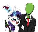 213941__safe_rarity_oc_oc-colon-anon_blushing_drunk_wine