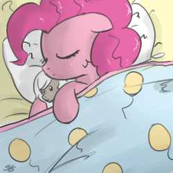 18486__safe_pinkie+pie_discord_solo_female_pony_mare_earth+pony_cute_floppy+ears_bed_rule+63_sleeping_pillow_diapinkes_doll_eris_morning+ponies_artis