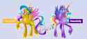 626375__safe_artist-colon-allocen_princess+gold+lily_princess+sterling_alicorn_pony_g4_duo_duo+female_female_jewelry_mare_rainbow+power_rainbow+power-dash-ifie