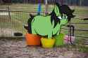 3522671__safe_artist-colon-itskaarts_artist-colon-pukifurs_edit_oc_oc+only_oc-colon-filly+anon_earth+pony_pony_g4_bucket_cute_female_fence_filly_foal_meme_ponif