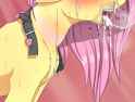 1634300__explicit_artist-colon-alcor_fluttershy_pegasus_pony_g4_abstract+background_aftersex_blushing_bust_cheek+fluff_chest+fluff_choker_chokershy_collar_cryin