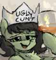 2943871__safe_artist-colon-plunger_oc_oc-colon-filly+anon_earth+pony_pony_alcohol_drawthread_female_filly_foal_lidded+eyes_requested+art_solo_toasting_vulgar