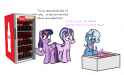 3476898__safe_artist-colon-zoeyhorse_starlight+glimmer_trixie_twilight+sparkle_alicorn_pony_unicorn_g4_bib_brushable_coca-dash-cola_dialogue_female_fork_hoof+ho