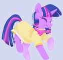 cute Twilight dancing in her aniversary dress