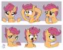 mlp_fim___cute_scootaloo_expressions_by_joakaha-d5nmhj9