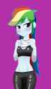 1126322__solo_rainbow+dash_clothes_solo+female_suggestive_equestria+girls_belly+button_midriff_sports+bra_artist-colon-jadoc-dash-san