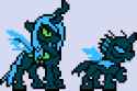 493172__safe_artist-colon-khaomortadios_changeling_megapony_pixel+art_queen+chrysalis_sprite_video+game