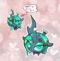 3148336__safe_artist-colon-buciarekk_artist-colon-kekekekekekekk__derpibooru+import_queen+chrysalis_alicorn_changeling_blushing_chibi_cute_cutealis_g4_ - Copy