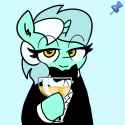 1535563__artist+needed_safe_derpibooru+import_lyra+heartstrings_pony_unicorn_clothes_glass_meme_solo_sticky_tuxedo