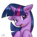 3212578__safe_artist-colon-低能废物_derpibooru+import_twilight+sparkle_pony_unicorn_bust_female_horn_image_jpeg_looking+at+