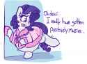 1520021__safe_artist-colon-graphenescloset_rarity_pony_unicorn_g4_bathrobe_belly_blushing_clothes_female_mare_preggity_pregnant_robe_solo