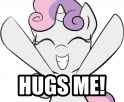 hug the sweetie belle