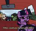 2233929__safe_artist-colon-plunger_twilight+sparkle_oc_oc-colon-dyx_oc-colon-filly+anon_oc-colon-nyx_alicorn_earth+pony_pony_unicorn_4chan_alicorn+oc_angry_car_