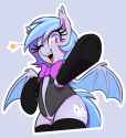 3426425__safe_artist-colon-thebatfang_oc_oc+only_oc-colon-lucky+roll_bat+pony_pony_bat+pony+oc_bowtie_clothes_cute_looking+at+you_necktie_ocbetes_one+eye+closed