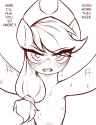 7104169__safe_artist-colon-maretheory-dot-exe_imported+from+derpibooru_applejack_earth+pony_pony_blushing_dirty_female_looking+at+you_mare_offscreen+character_p