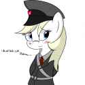 530268__safe_artist-colon-nuke928_derpibooru+import_oc_oc-colon-aryanne_unofficial+characters+only_clothes_embarrassed_german_nazi_solo_swastika_unifor