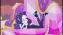 2661452__safe_screencap_rarity_equestria+girls_equestria+girls+series_the+other+side_animated_bare+shoulders_blinking_gif_headphones_high+heels_shoes_sleeveless