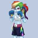 3331096__safe_artist-colon-hexecat_rainbow+dash_human_equestria+girls_g4_abs_belly+button_boxing_boxing+gloves_clothes_female_ponytail_solo_sports_sports+bra_sp