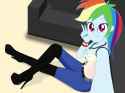 3533038__safe_artist-colon-gibsterboy5_rainbow+dash_human_equestria+girls_g4_beautiful_belt_belt+buckle_black+shoes_blue+pants_boots_breasts_clothes_complex+bac