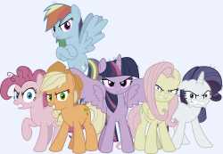 1754939__safe_artist-colon-jhayarr23_mean+applejack_mean+fluttershy_mean+pinkie+pie_mean+rainbow+dash_mean+rarity_mean+twilight+sparkle_alicorn_earth+pony_pegas