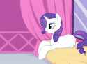 2733774__artist+needed_source+needed_safe_rarity_pony_unicorn_absurd+resolution_female_lying+down_mare_prone_smiling_solo