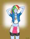 873276__safe_solo_rainbow+dash_clothes_equestria+girls_belly+button_skirt_midriff_artist-colon-donutwish