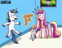 3547266__semi-dash-grimdark_artist-colon-gradiusfanatic_princess+cadance_princess+flurry+heart_shining+armor_twilight+sparkle_alicorn_pony_unicorn_g4_lesson+zer