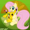 2650212__safe_artist-colon-realkirrol_artist-colon-zajice_fluttershy_pegasus_pikachu_pony_g4_adorable+face_crossover_cute_cutie+mark_female_mare_open+mouth_pok3