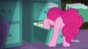 1349288__safe_derpibooru+import_screencap_pinkie+pie_earth+pony_pony_the+maud+couple_animated_balloonbutt_butt_butt+shake_discovery+family+logo_female_