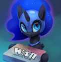 1735808__safe_artist-colon-rodrigues404_nightmare+moon_alicorn_board+game_cute_ethereal+mane_female_filly_helmet_looking+at+you_moonabetes_nightmare+wo