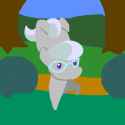 887708__safe_silver+spoon_solo_cute_animated_outdoors_dancing_pointy+ponies_silverbetes_artist-colon-caitsith511