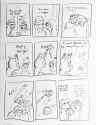 3593947__safe_artist-colon-pony+quarantine_oc_oc+only_changeling_earth+pony_pony_series-colon-pq+funnies_clothes_comic_comic+strip_dialogue_female_grayscale_hat